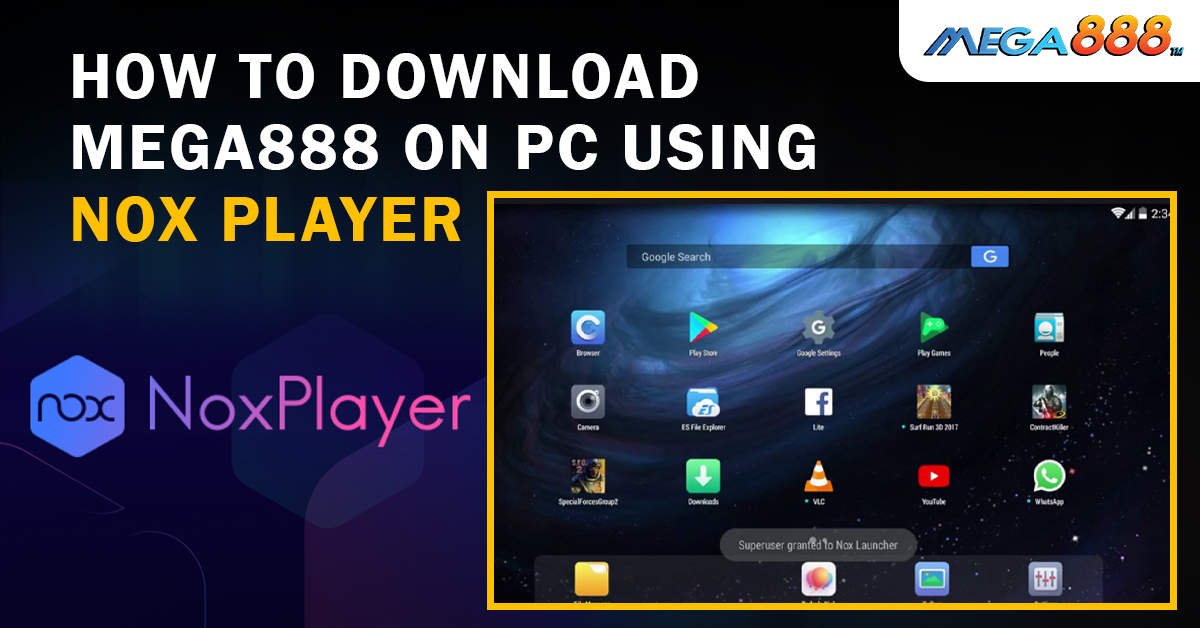 How to download mega888 on pc using nox player