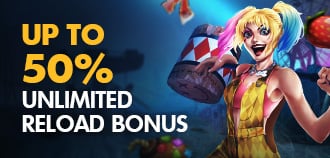 Up to 50% Unlimited Reload Bonus